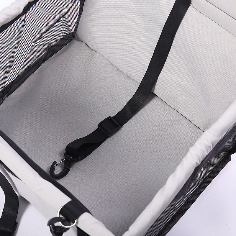 Dog Safety Mesh Travel Carrier Basket
