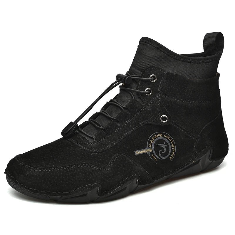 Conquer Winter in Style: Men's Leather Snow Boots