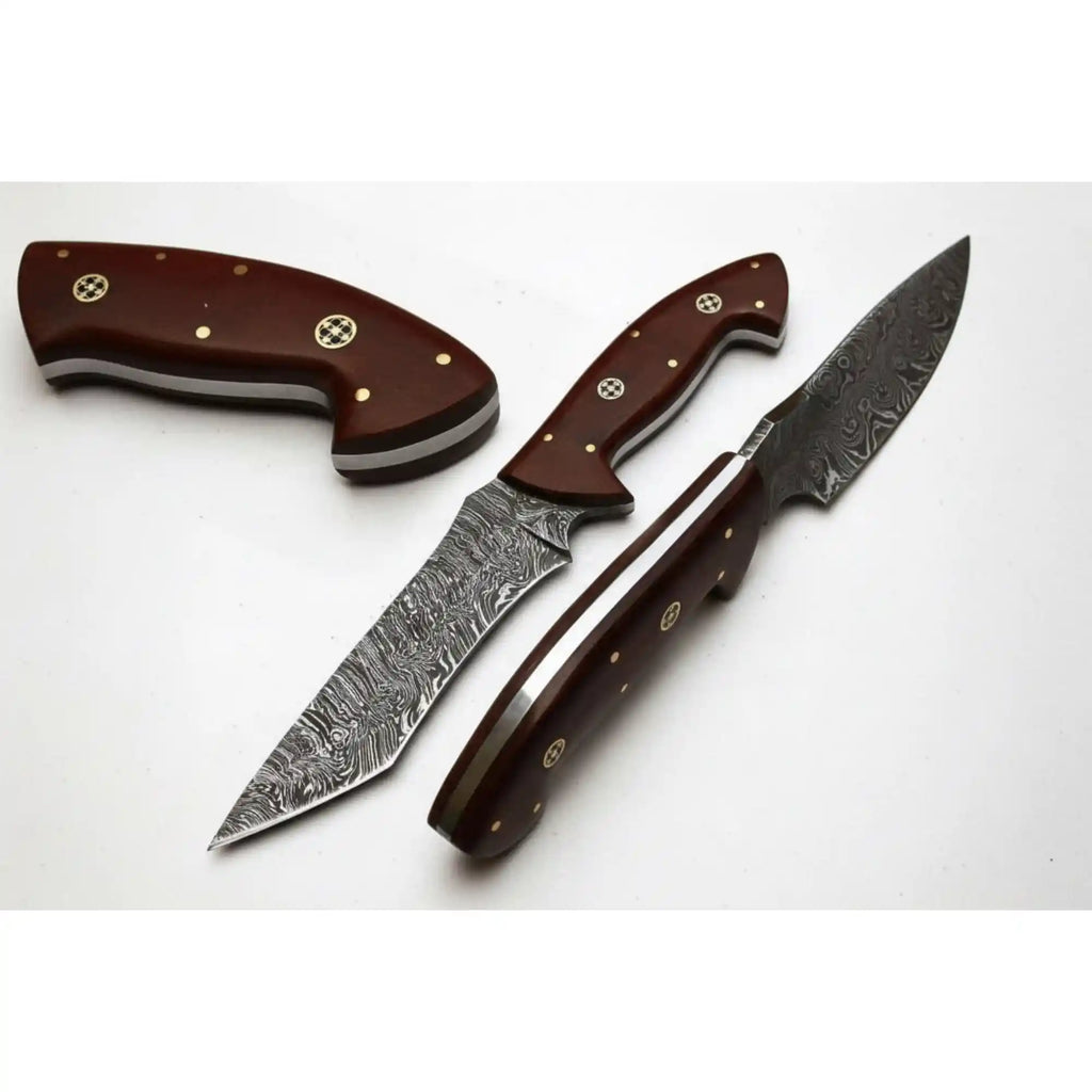 Handmade Damascus Steel Hunting Skinner Knife - 10.00 Inches/  Fixed Blade Knife