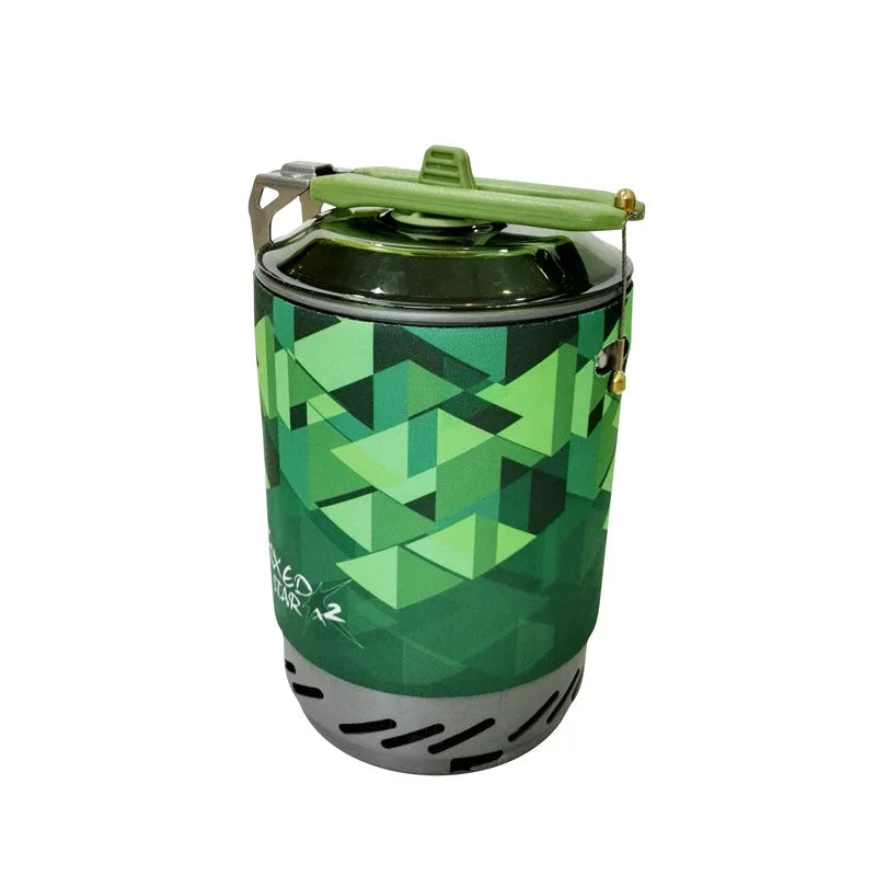 Efficient Outdoor Cooking:  Heat Exchanger Stove