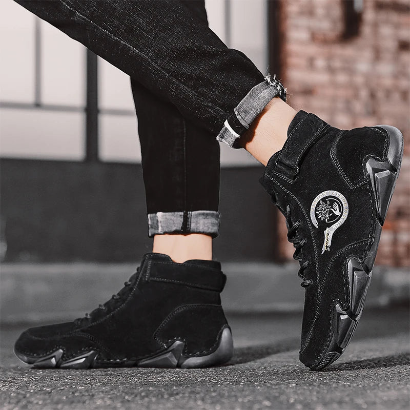 Comfort and Style: Big Size Men's Leather Boots