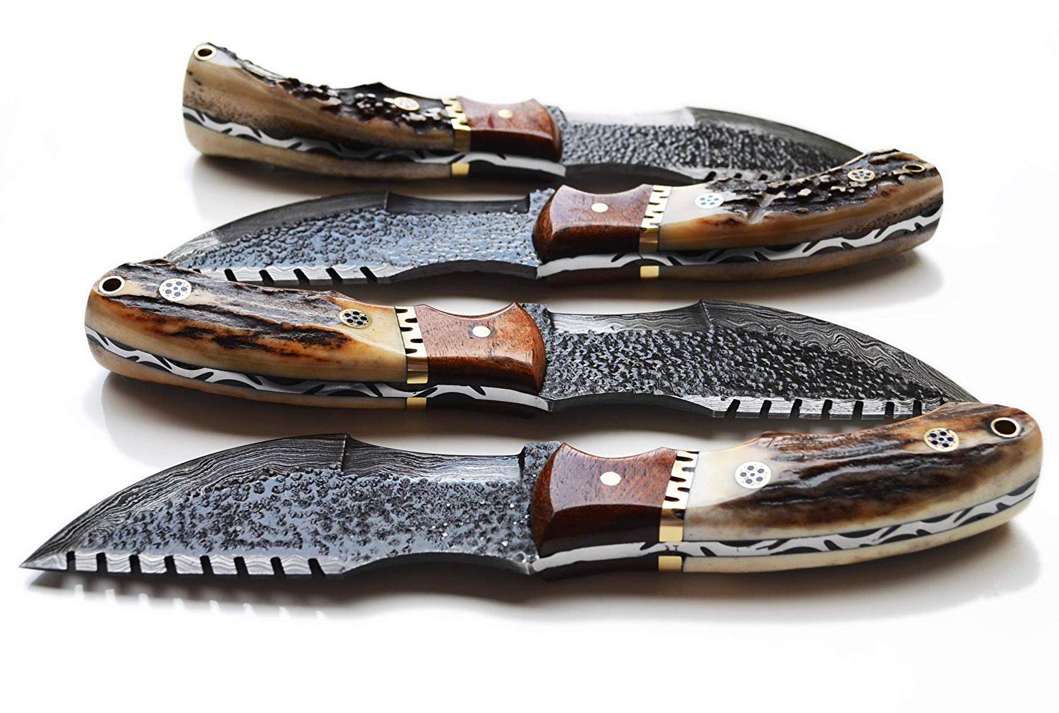 Custom Hand Forged Damascus Steel Tom Brown Tracker Knife - Ideal for Survival, Camping & Tactical Use | KBS Knives