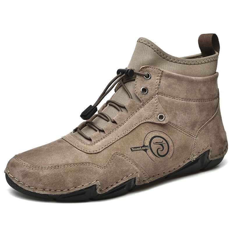 Conquer Winter in Style: Men's Leather Snow Boots