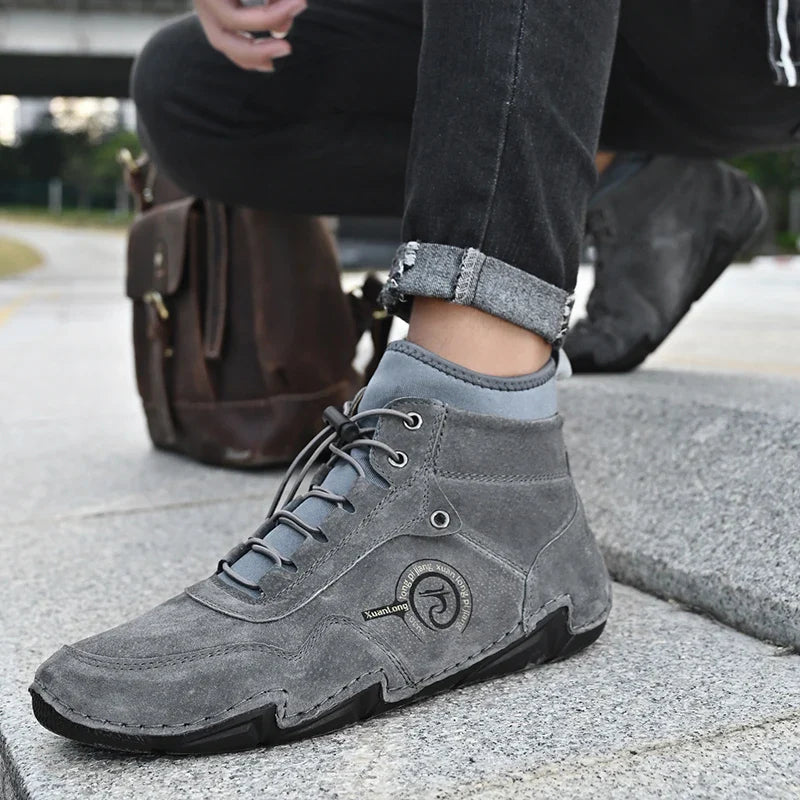 Conquer Winter in Style: Men's Leather Snow Boots