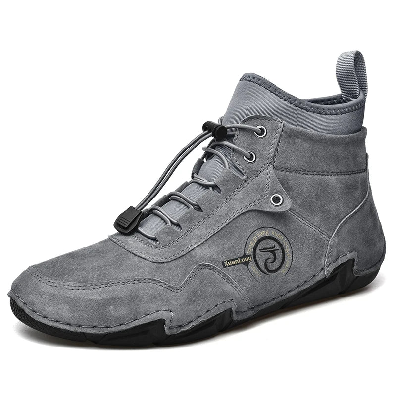 Conquer Winter in Style: Men's Leather Snow Boots