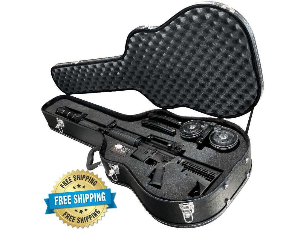 Discreet Concealment Guitar Rifle Case