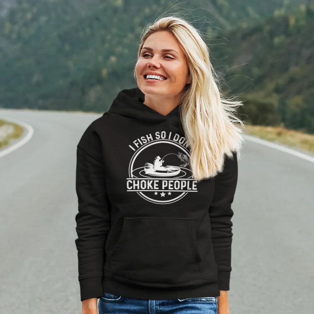 I Fish So I Don't Choke People v2 Unisex Hoodie