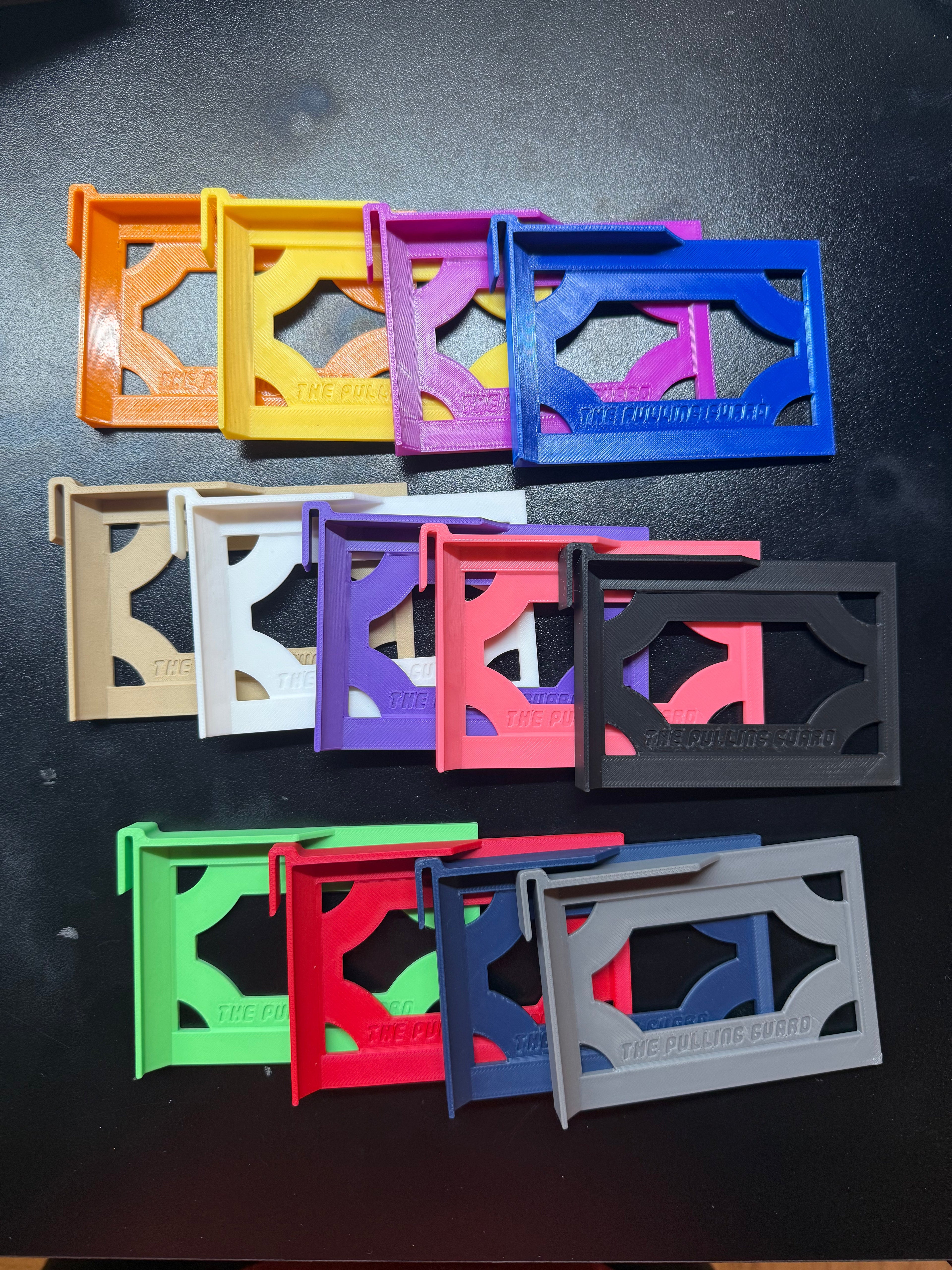 WIDE 20 Pack - Card Storage Clips for Single Row Boxes - Single Color Bulk Packs