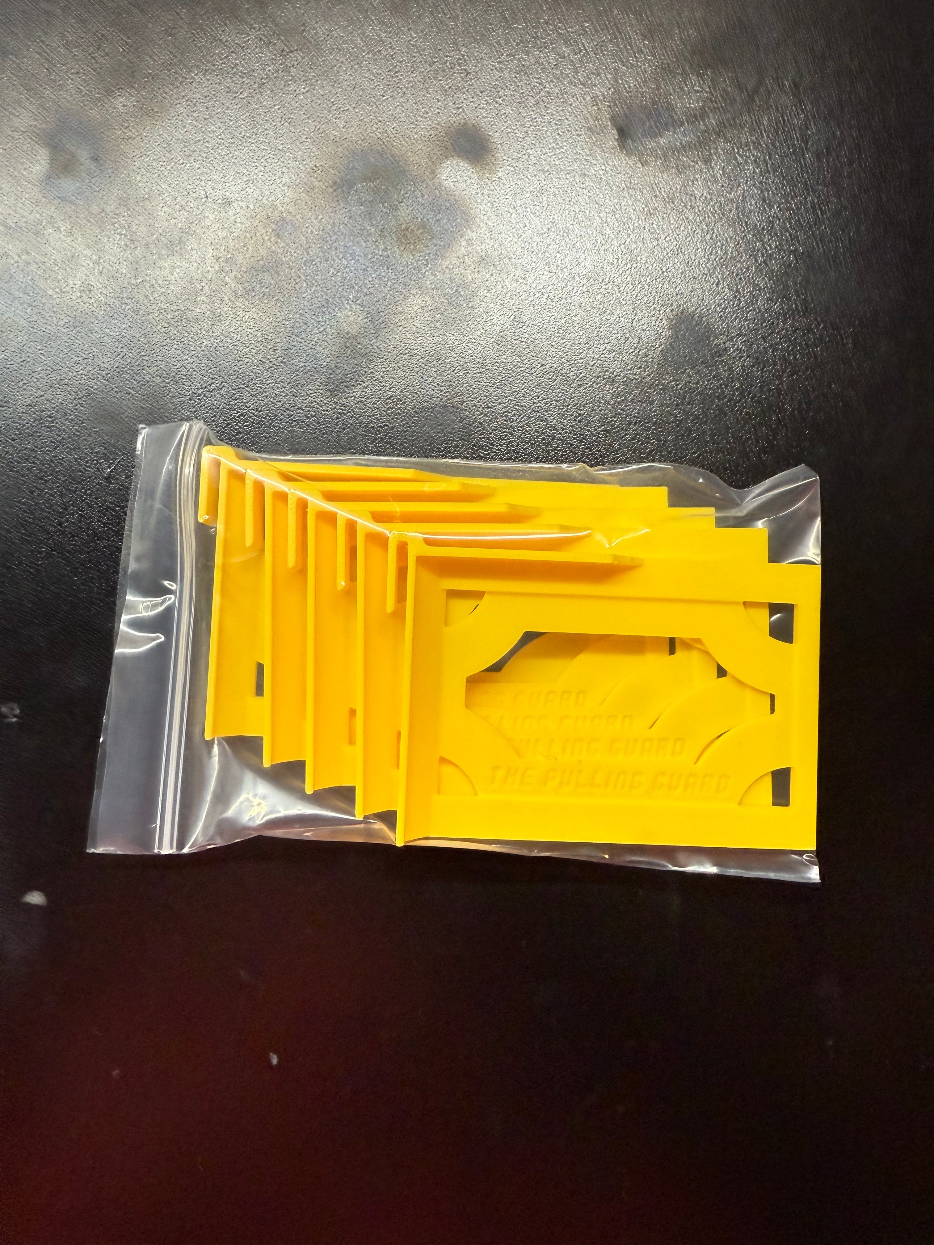 WIDE 20 Pack - Card Storage Clips for Single Row Boxes - Single Color Bulk Packs