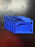 WIDE 20 Pack - Card Storage Clips for Single Row Boxes - Single Color Bulk Packs