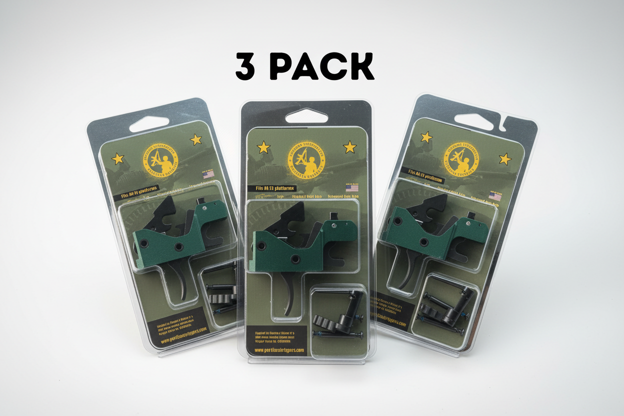 3 pack combo Partisan Forced-Reset Drop-In Cassette Trigger FRT – AR-15 Platform (USA-Made)