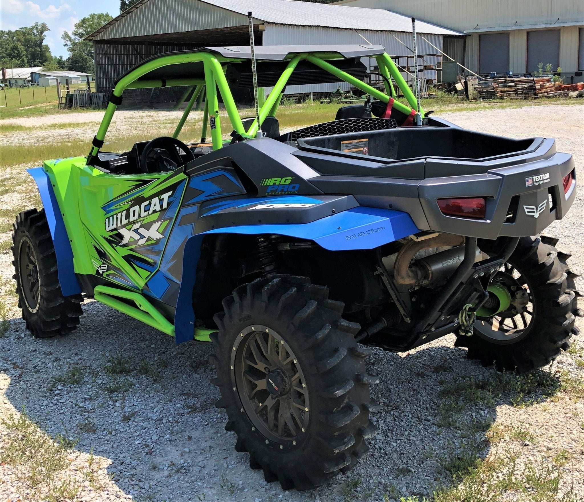Trail Armor Mud Flap Fender Extensions for 2018-21 Textron Wildcat XX / Tracker XTR 1000
