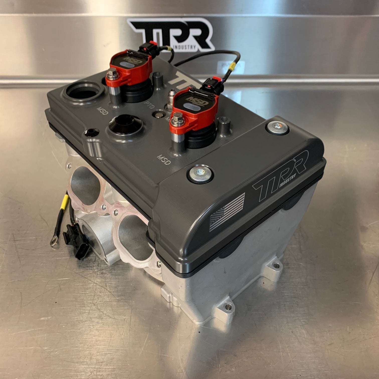 TPR010 - HARD CLEAR Billet Valve Cover W/Oilers - RZR