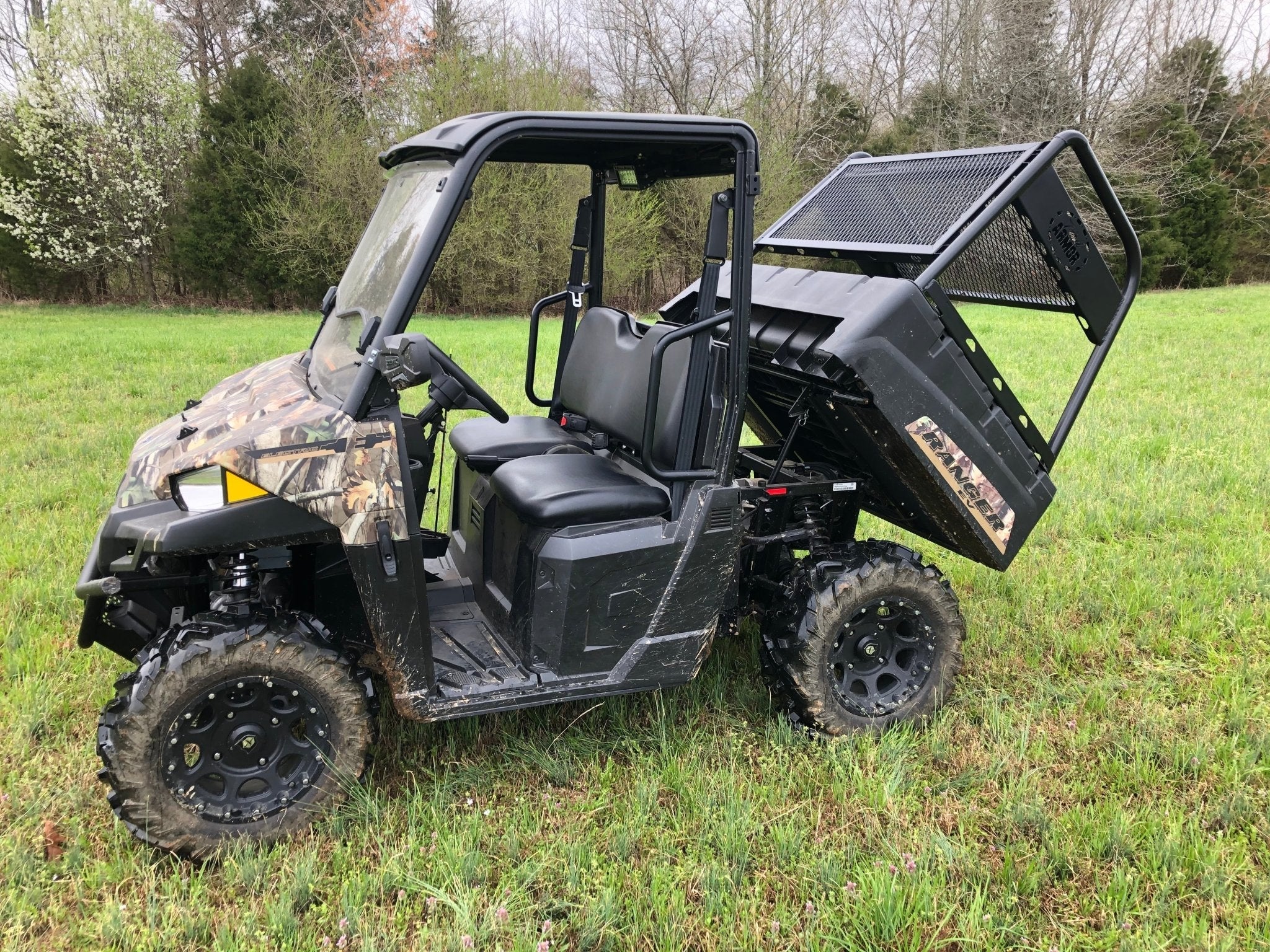 Trail Armor Large Rear Basket Storage Rack for 2014-19 Polaris Ranger Midsize 500/ 500 crew