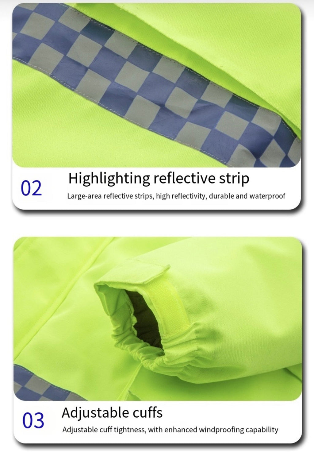 LITEGUEST USB Heated Reflective Waterproof Work Jacket For Winter