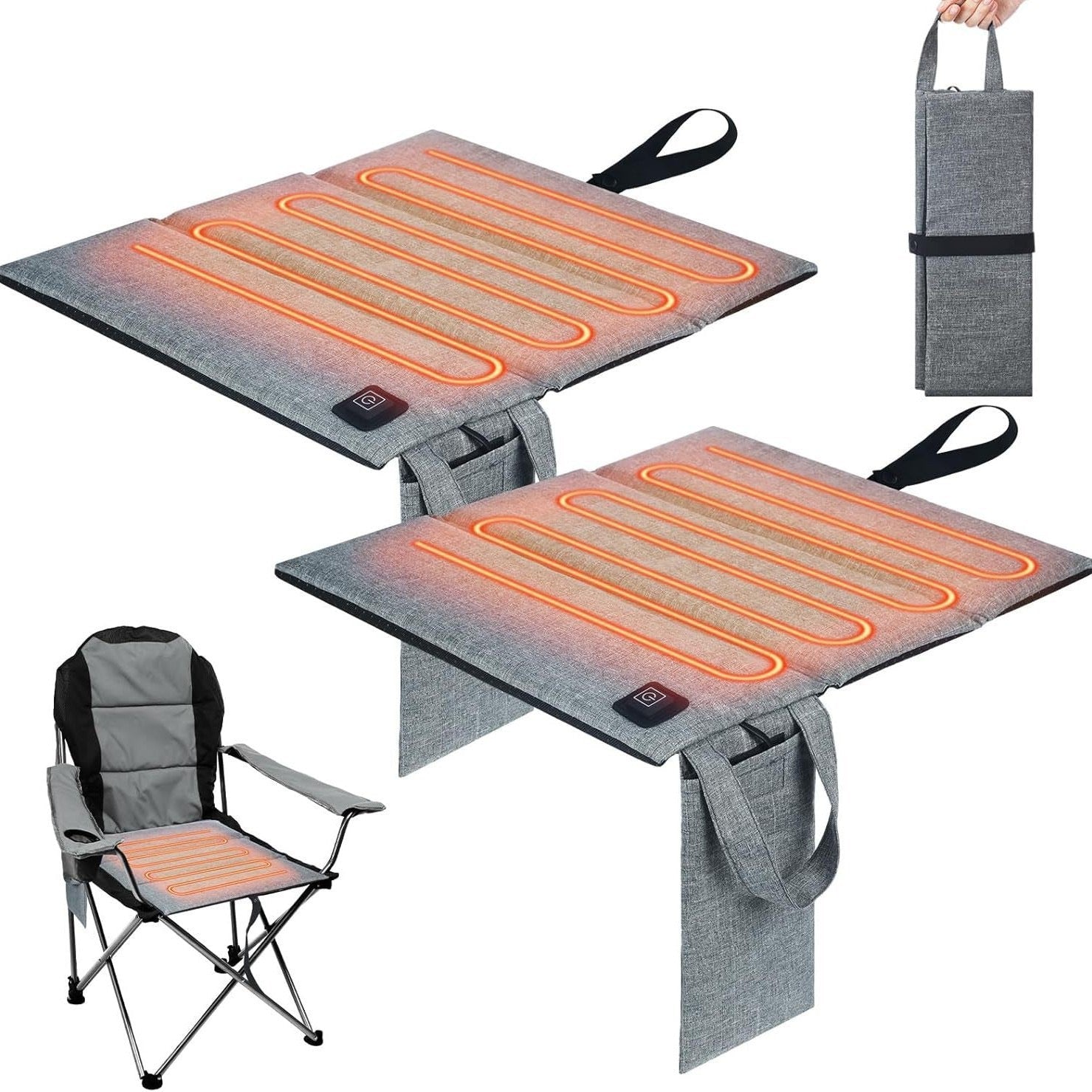 LITEGUEST Portable USB Heated Seat Cushion – Warm Anywhere Outdoors