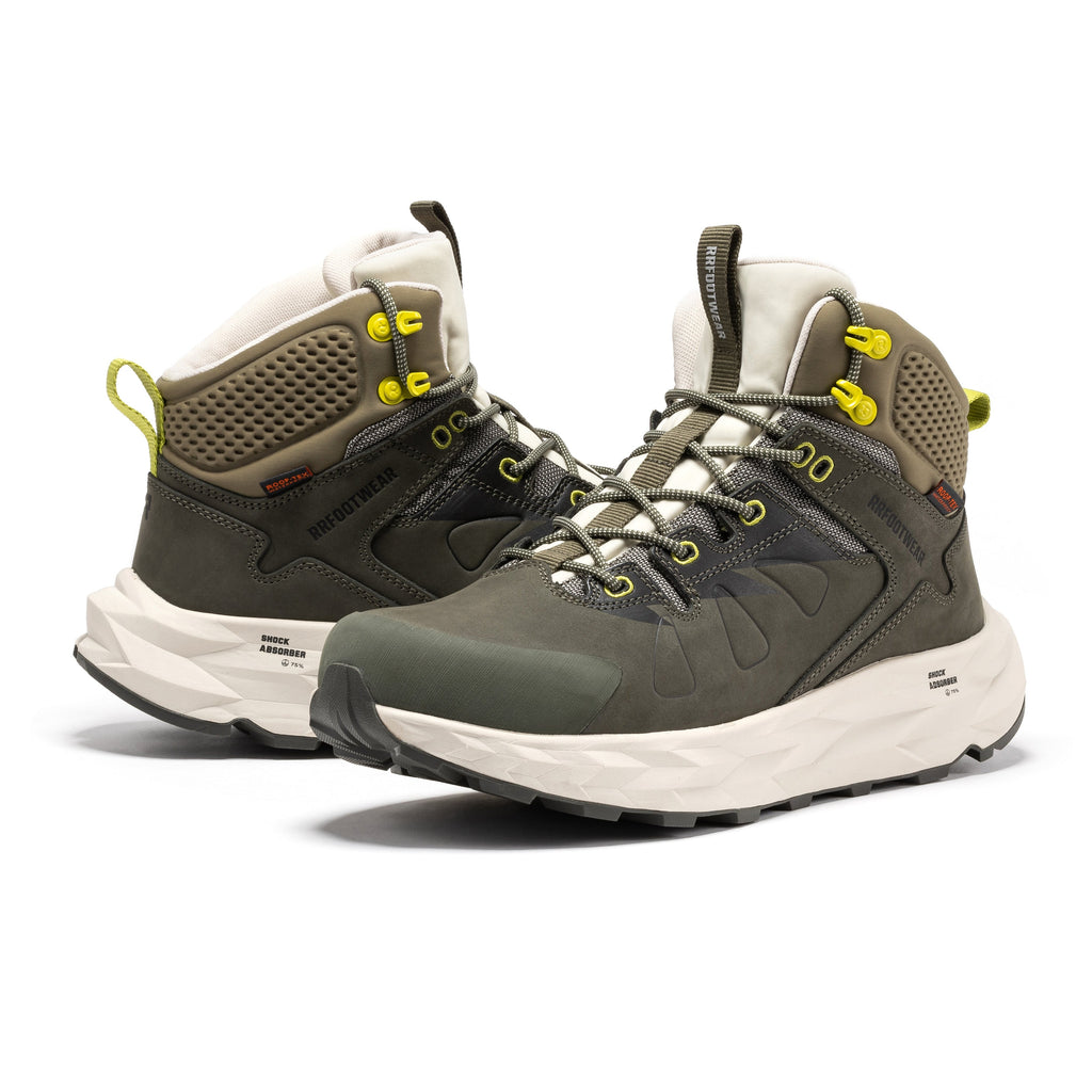 ROCKROOSTER Farmington Green 6 Inch Waterproof Hiking Boots with VIBRAM® Outsole  OC21033
