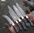 Damascus Steel Kitchen Knives Set