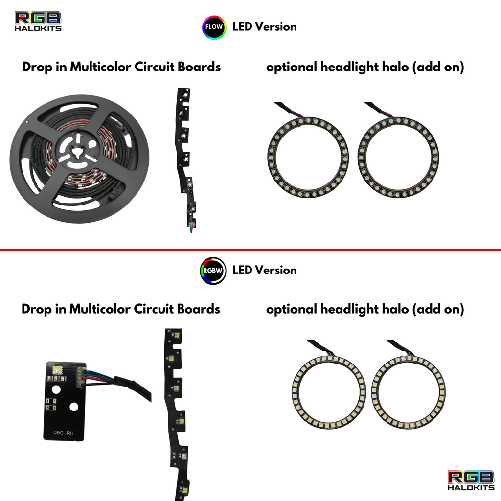 Infiniti Q50 Multicolor Flow DRL Boards (2014-2024)