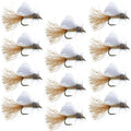 Tan Iris Caddis Emerger Caddis  Trout Dry Fly - 12 Flies Hook Size 14