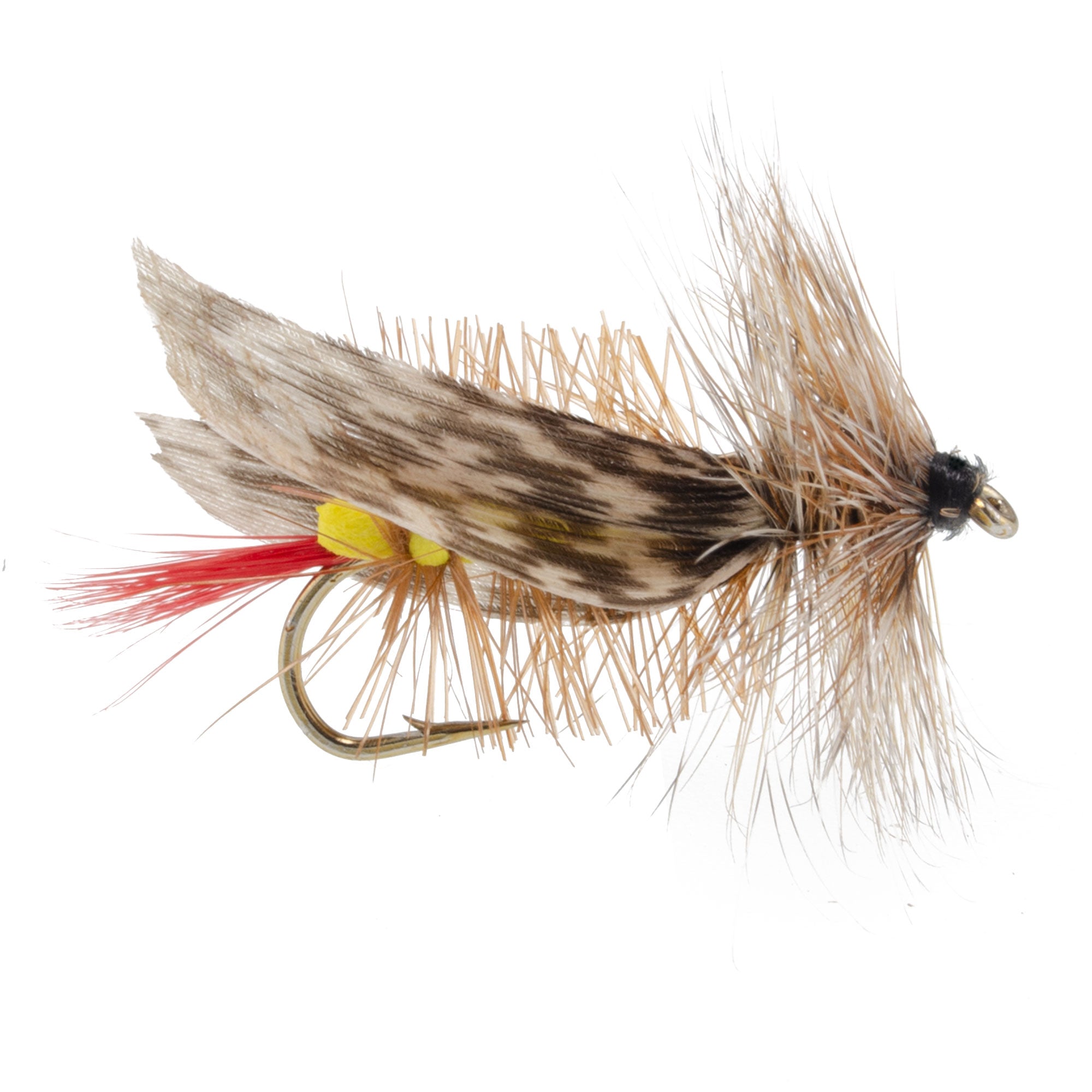 Joe's Hopper Yellow Foam Body Grasshopper Fly - 1 Dozen Flies Hook Size 10