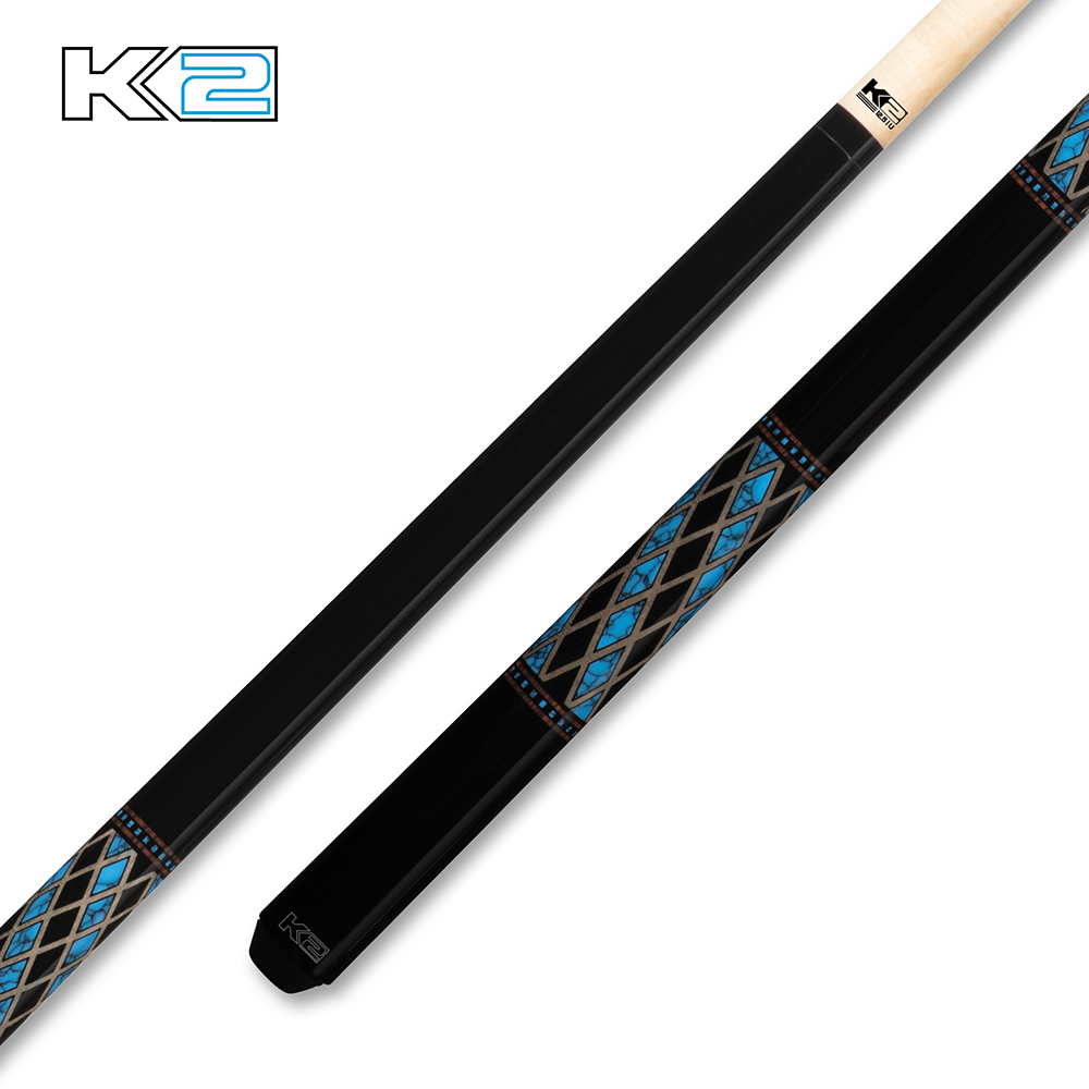 K2 Gloss Cue with Diamond Simulated Wrap
