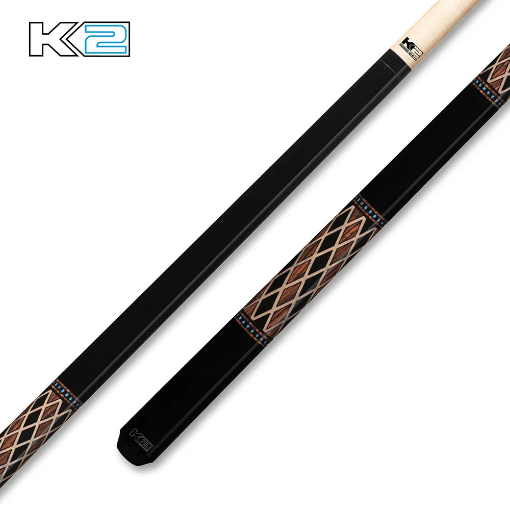 K2 Gloss Cue with Diamond Simulated Wrap