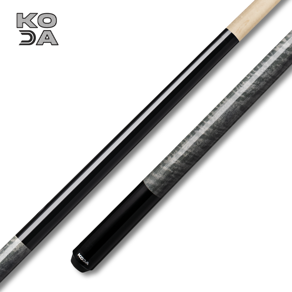 Koda Cue Stick Black Butt with Wood Decal