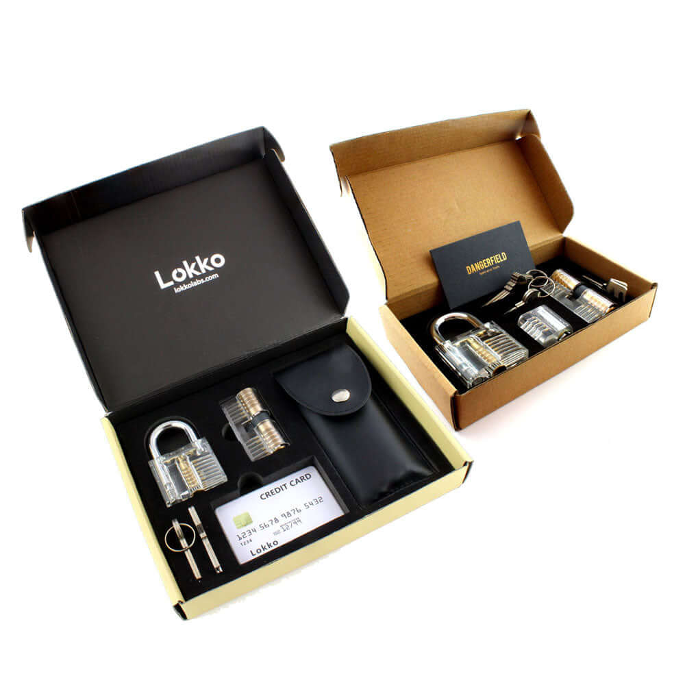 Lock Pick Set - for Beginners+: Lock Picks by LOKKO, Practice Locks, Covert Kit + How-to Guide