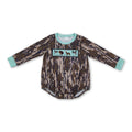 Duck turkey deercamo baby boy hunting romper