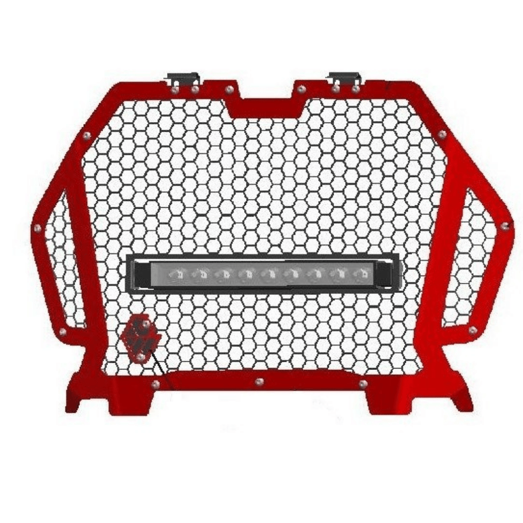 L&W Fab Custom Grill with Light Bar for RZR Turbo S / XP 1000 / Turbo