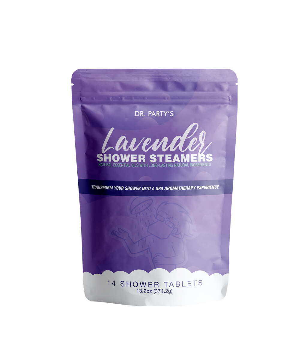 Lavender Scented Shower Steamers - Aromatherapy Shower Bombs, Board Certified Dermatologist Approved, Pack of 14