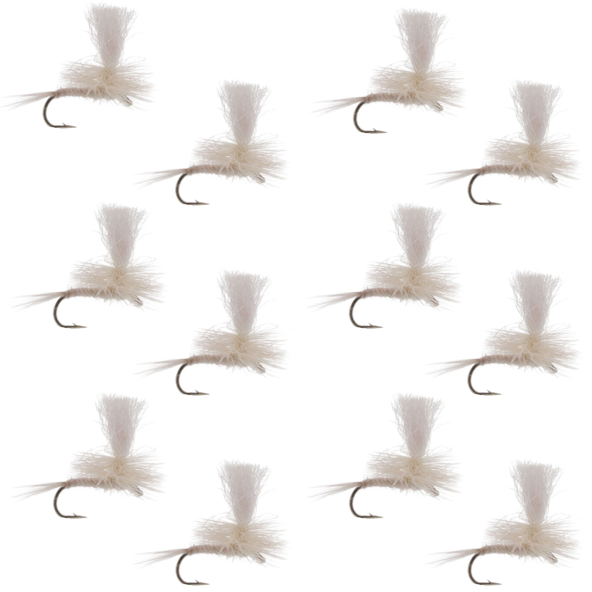 Parachute Light Cahill Classic Trout Dry Fly Fishing Fly - 1 Dozen Hook Size 16