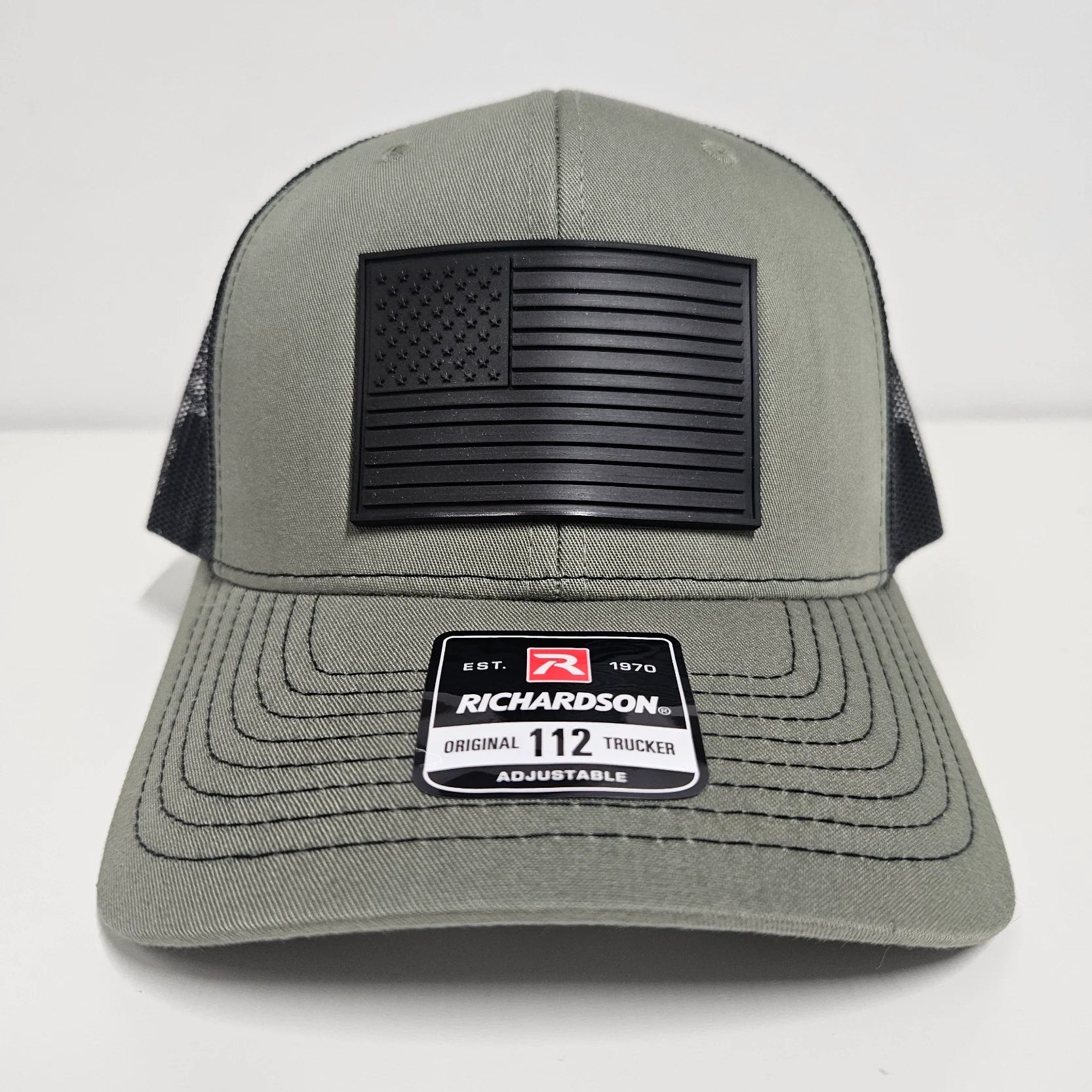 Richardson 112 Hat with PVC American Flag