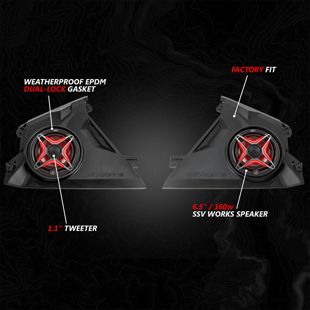 2024 Can-Am® Maverick R, Phase-4 V-Spec 1650watt 5-Speaker System