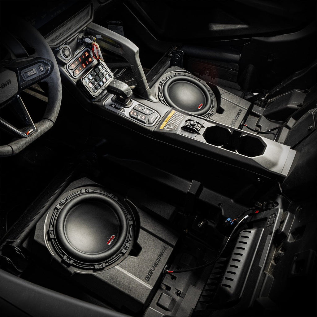 2024+ CanAm® Maverick R Under-Seat (LH or RH) 10" Subwoofer Enclosure