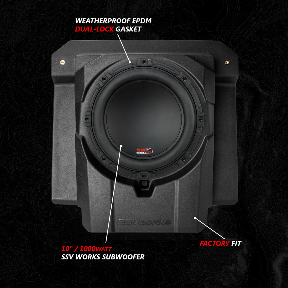 2024 Can-Am® Maverick R, Phase-4 A-Spec 800watt 5-Speaker System