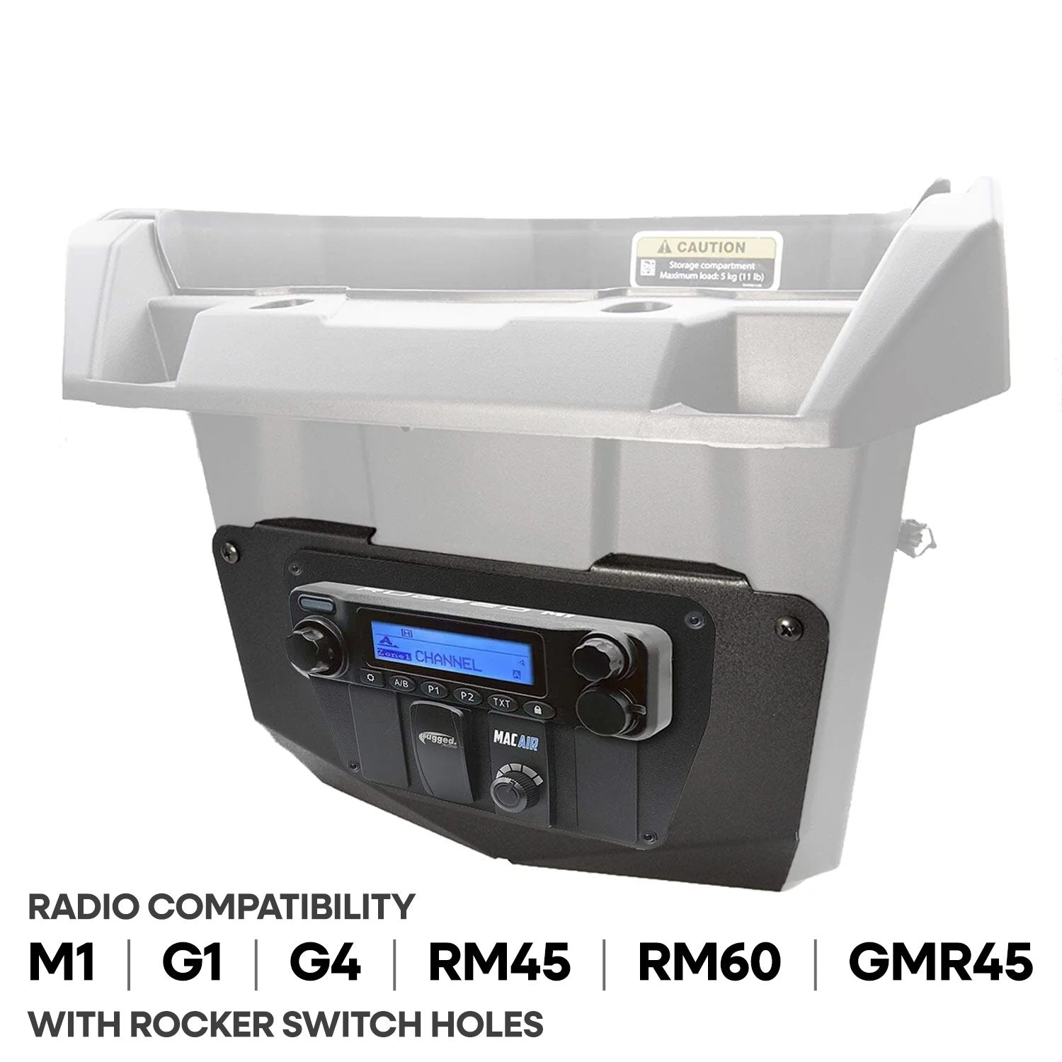 Commander and Maverick - Glove Box Multi-Mount Kit for Rugged UTV Radios and Intercoms - Rugged RDM