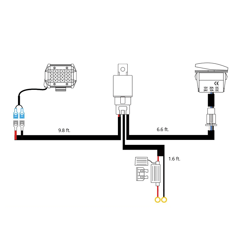 Light Bar 14' Wiring Harness