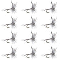 Mosquito Classic Trout Dry Fly Fishing Flies - 1 Dozen Size 18