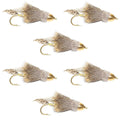 Cone Head Muddler Minnow Trout and Bass Streamer Fly - 6 Flies Hook Size 4