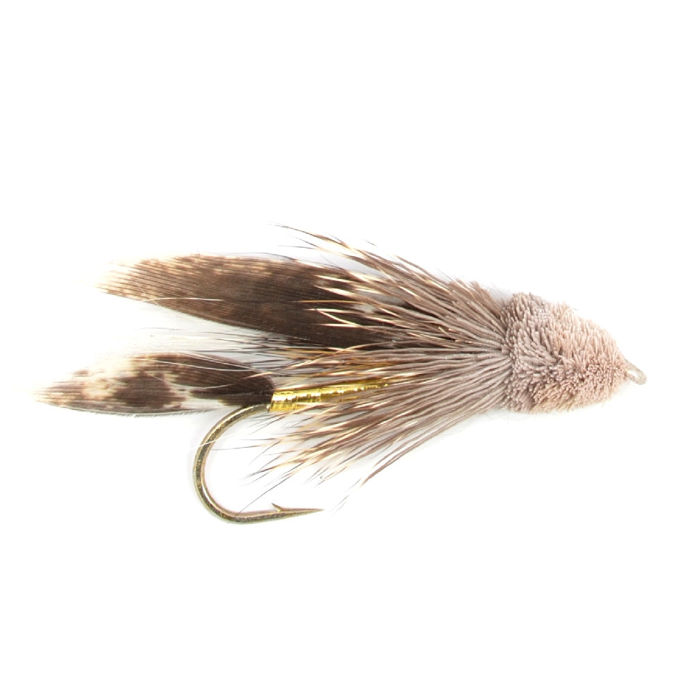 Muddler Minnow Fly Fishing Flies - Classic Bass and Trout Streamers - 1 Dozen Flies Hook Size 12