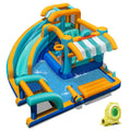 Inflatable Water Slide Bounce House Kids Jump Castle with 735W Blower