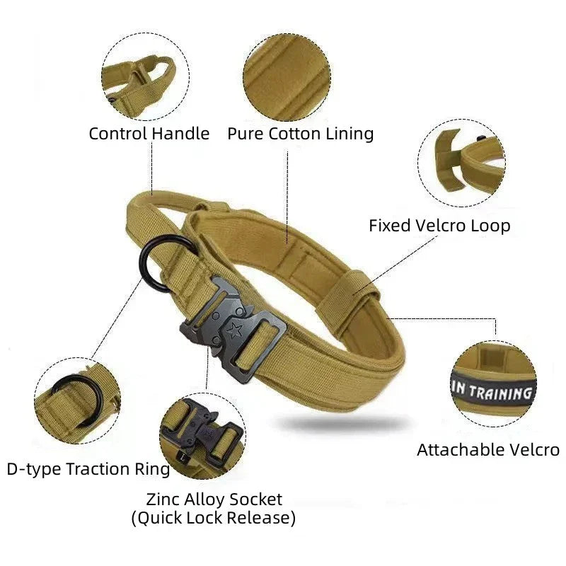 Tactical K9 Collar - Tan