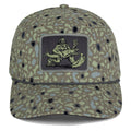 Big Foot Squatch Perforated Fishing 6-Panel Rope Cap Tan
