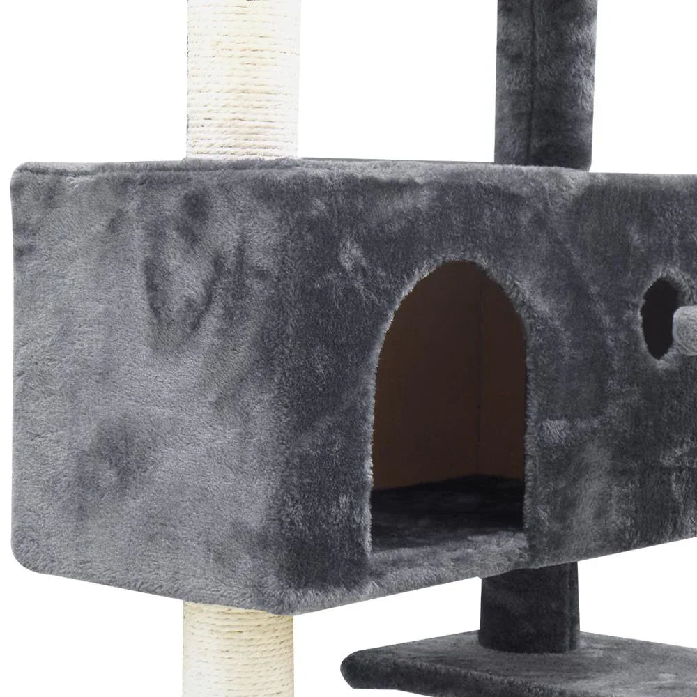 i.Pet Cat Tree 134cm Trees Scratching Post Scratcher Tower Condo House