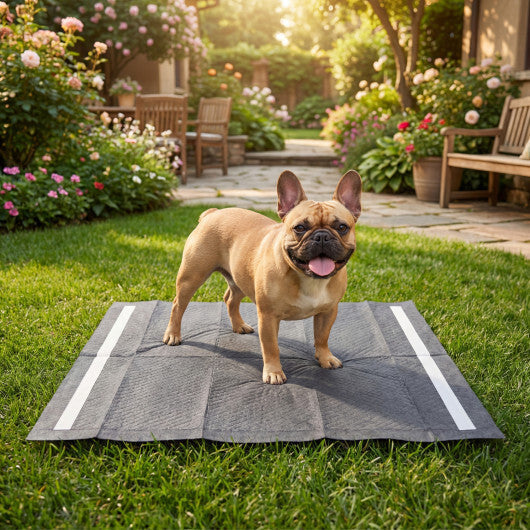 24" x 24" Charcoal?Dog Pee Pads 6-Layer for Dogs-Black