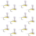 Pale Morning Dun Parachute PMD Classic Dry Fly - 1 Dozen Flies Hook Size 18