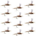 Hares Ear Parachute Classic Dry Fly - 12 Flies Hook Size 12