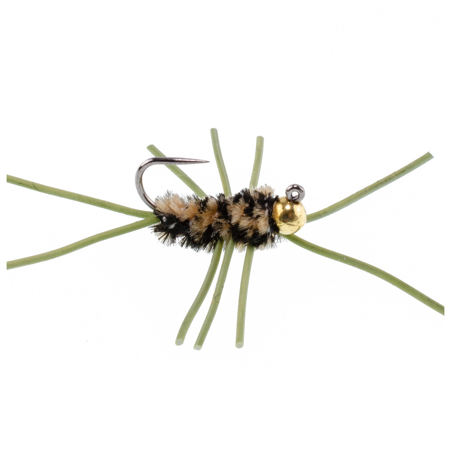 Tungsten Bead Jigged Pat's Rubber Legs Euro Nymph Assortment Fly Fishing Flies - 8 Flies Hook Size 10